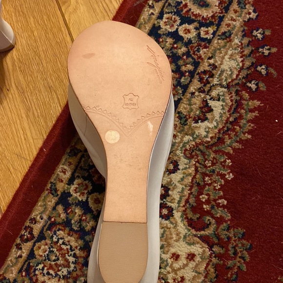 imagine by Vince Camuto white with gems wedge sandals - Picture 6 of 7